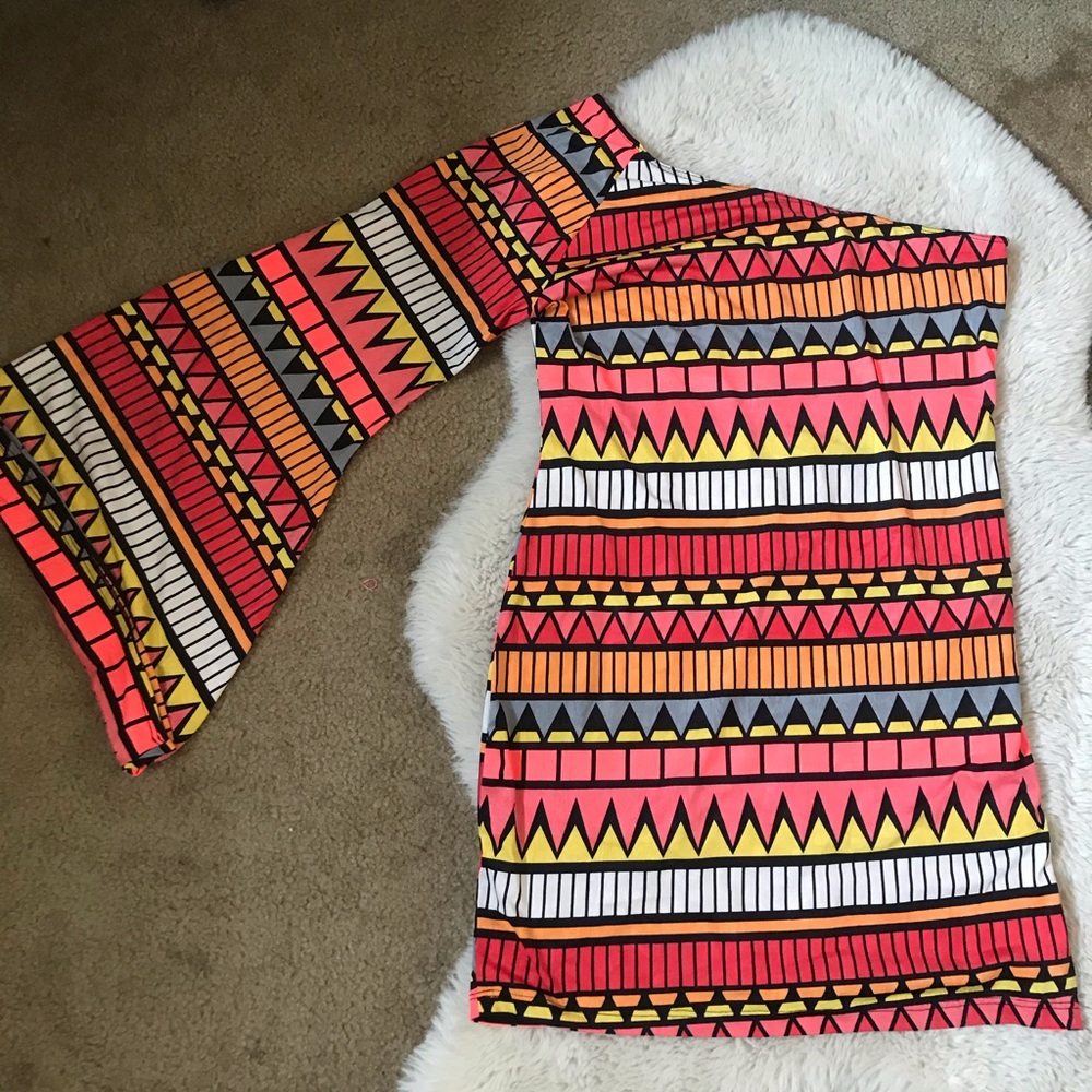 Tribal Print Mini Dress